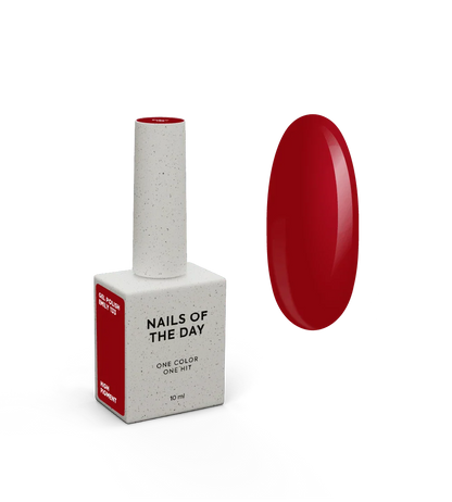 NAILSOFTHEDAY Let’s Special Emily — esmalte semipermanentel rojo profundo para uñas, que cubre en una sola capa, 10 ml.