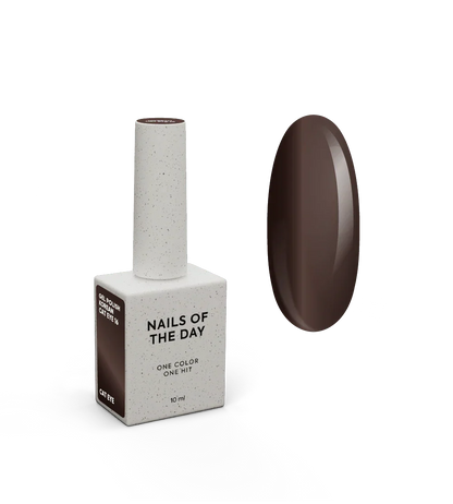 NAILSOFTHEDAY Korean Cat Eye 16 – esmalte semipermanente efecto ojo de gato marrón, 10 ml.