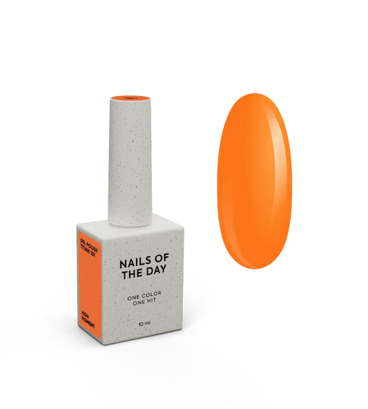 NAILSOFTHEDAY Let's Special Titian - esmalte de uñas semipermanente  de zanahoria brillante que cubre una capa, 10 ml