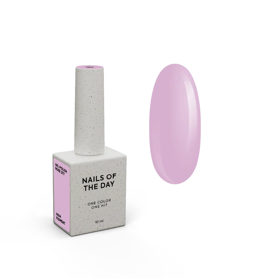 NAILSOFTHEDAY Let's Special Rose: esmalte semipermanente de uñas rosa polvoriento que cubre en una capa, 10 ml