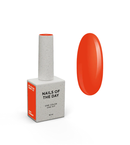 NAILSOFTHEDAY Let's Special Candy: un esmalte semipermanente coral saturado especial y brillante que se superpone en una capa, 10 ml