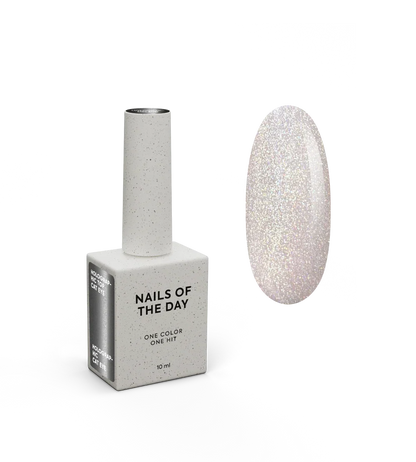NAILSOFTHENIGHT Holographic Top Cat eye -  top holográfico con efecto ojo de gato para uñas sin capa pegajosa, 10 ml