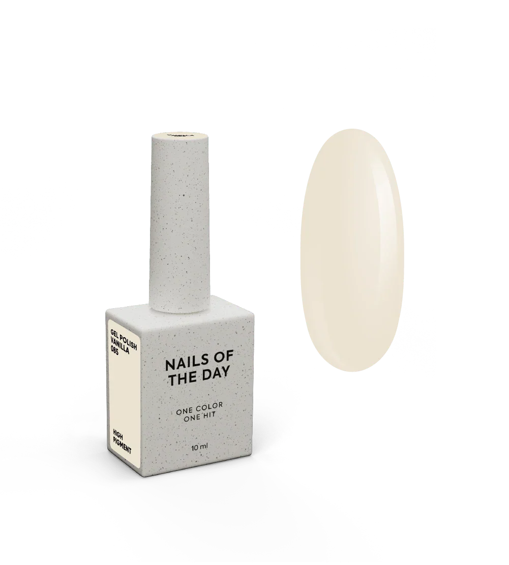 NAILSOFTHEDAY Let's Special Vanilla — esmalte semipermanente  de uñas de color vainilla que cubre en una capa, 10 ml