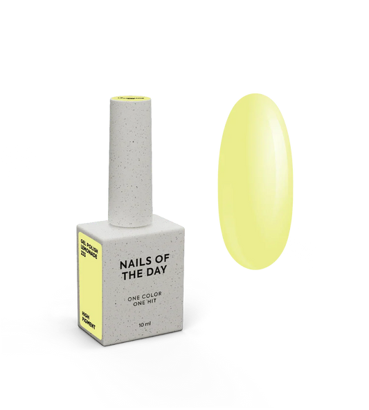 NAILSOFTHEDAY Let's Special Lemonade: esmalte semipermanente pastel de limón para cubrir uñas con una capa, 10 ml
