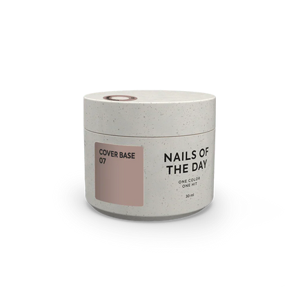 Nailsoftheday Cover base NEW Formula 07: base de camuflaje para uñas en color café con leche, 10 ml