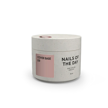 Nailsoftheday Cover base NEW Formula 09: base de camuflaje que cubre las uñas en color nude moderno, 10 ml