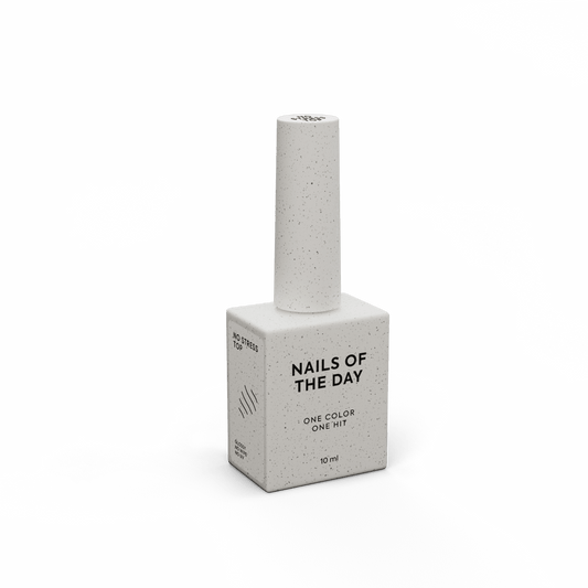 NAILSOFTHEDAY No Stress Top No Wipe — top brillante sin capa pegajosa y sin filtros UV, top ANTIRRAYAS, 10 ml