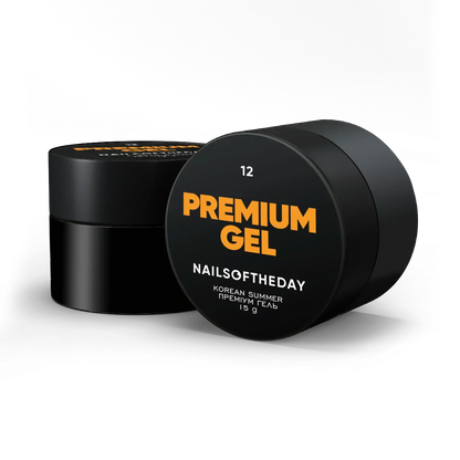 NAILSOFTHEDAY Premium gel 12 - gel de construcción de color naranja, 15 ml
