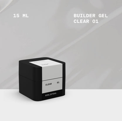 BIBLIOTEKA Builder Gel № 01 Clear -  transparente
