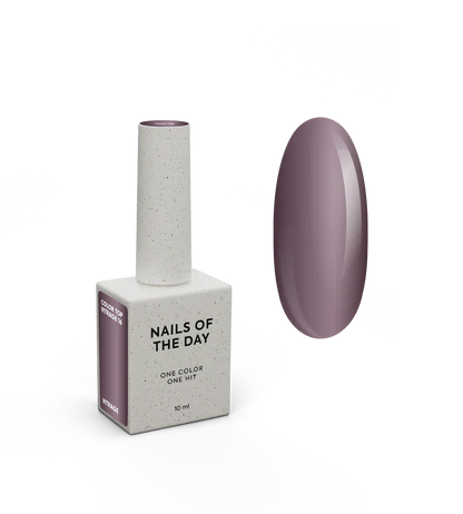 NAILSOFTHEDAY Color Top/Vitrage 16 — Top Coat Vitrage Ciruela Empolvada Semitransparente, 10 ml