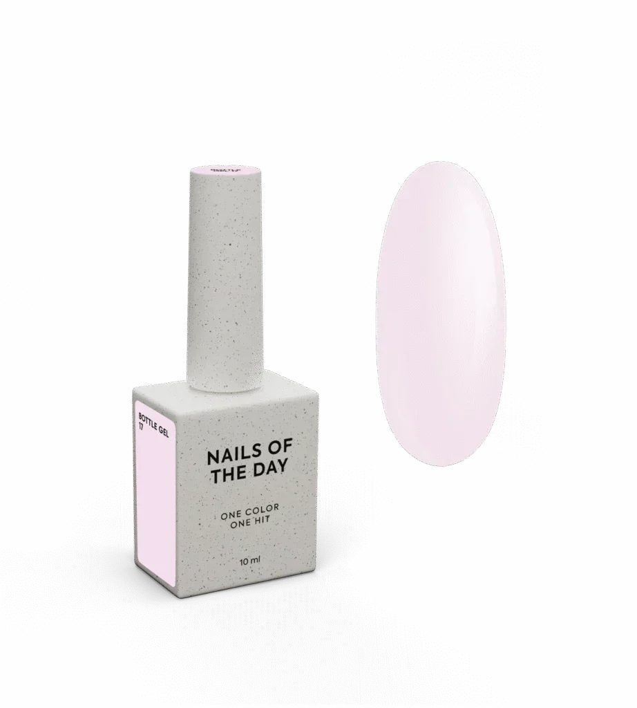 NAILSOFTHEDAY Bottle Gel 17 – gel ultrafuerte rosa suave, 10 ml