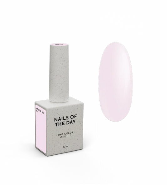 NAILSOFTHEDAY Bottle Gel 17 – gel ultrafuerte rosa suave, 10 ml