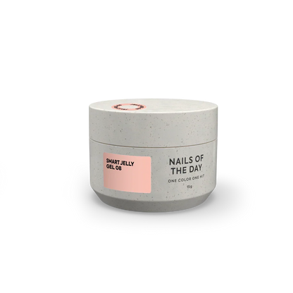 NAILSOFTHEDAY Smart Jelly gel 08 - gel de construcción nude/caramelo para uñas, 15 g