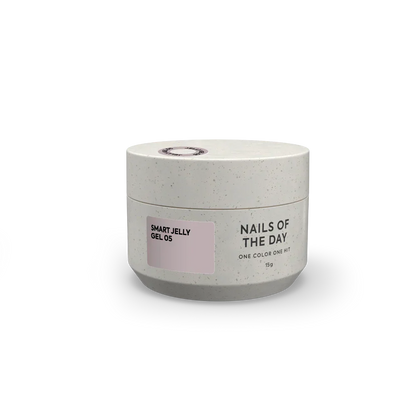 NAILSOFTHEDAY Smart Jelly gel 05: gel constructor para uñas de color marrón claro, 15 g