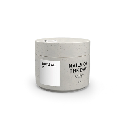 NAILSOFTHEDAY Bottle gel 01 – gel blanco ultrafuerte, 10 ml