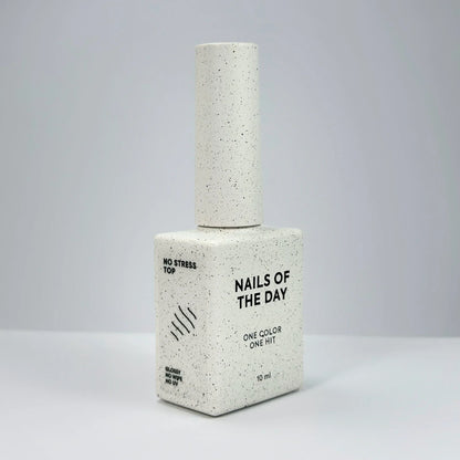 NAILSOFTHEDAY No Stress Top No Wipe — top brillante sin capa pegajosa y sin filtros UV, top ANTIRRAYAS, 10 ml