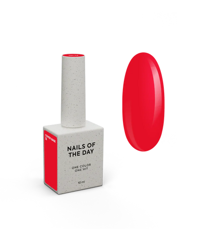Nailsoftheday Cover Base NEW Formula 32 — Base Pigmentada de Uñas Rojo Clásico, 10 ml