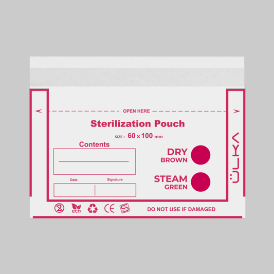 Bolsas kraft para esterilización con indicador de ÜLKA (100x60)