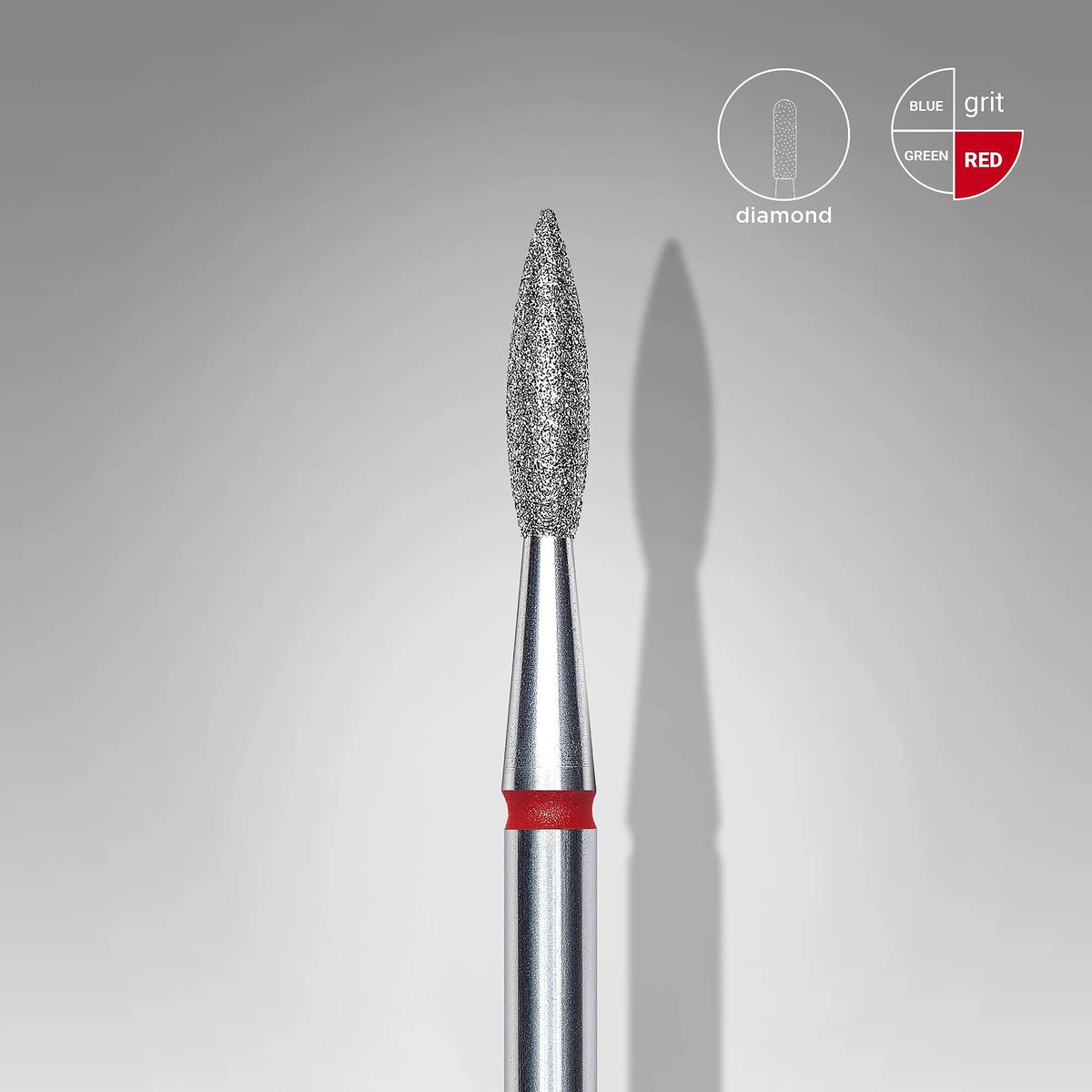 Fresa de diamante Llama. Roja, 2.1mm. FA11R021/8