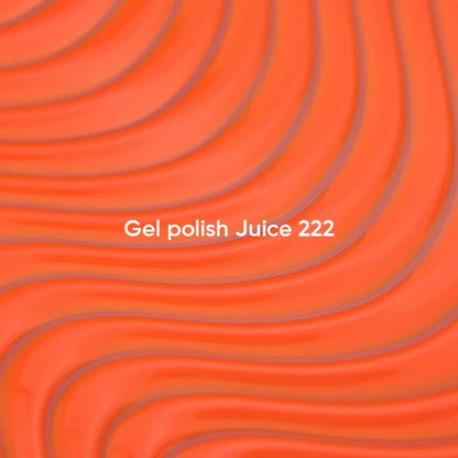 NAILSOFTHEDAY Gel Polish Juice 222 — esmalte semipermanente naranja intenso con cobertura en una sola capa, 10 ml