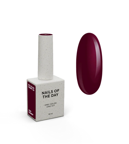 NAILSOFTHEDAY Let's Special Cherry: esmalte semipermanente de color cereza para uñas que cubre una capa, 10 ml