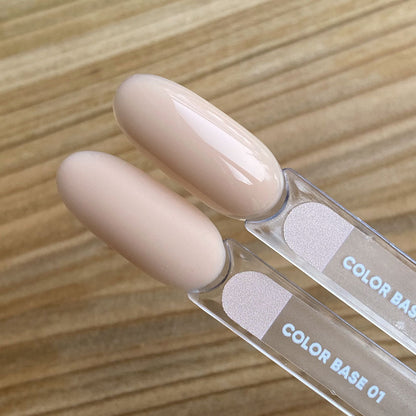 NAILSOFTHEDAY Color base 01 – base de color para uñas (beige arena), 10 ml