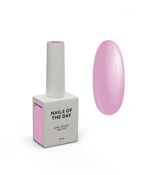 Nailsoftheday Cover base NEW Formula 18 - base camuflaje de color rosa, para uñas, 10 ml