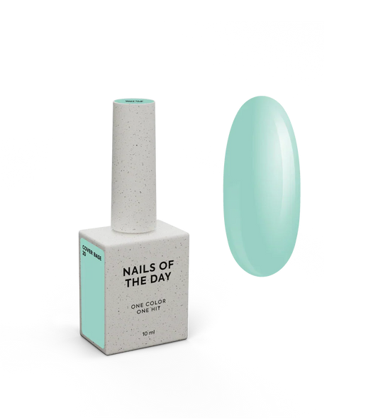 Nailsoftheday Cover base NEW Formula 20 - base camuflaje de color menta,  10 ml