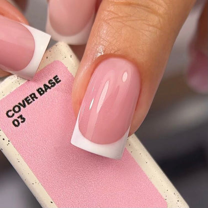 Nailsoftheday Cover base NEW Formula 03: base suave de camuflaje melocotón para uñas, 10 ml
