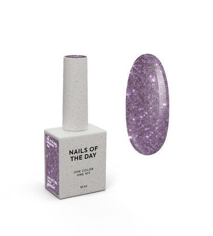 NAILSOFTHENIGHT Daiquiri gel polish — esmalte semipermanente lila reflectante para uñas, 10 ml