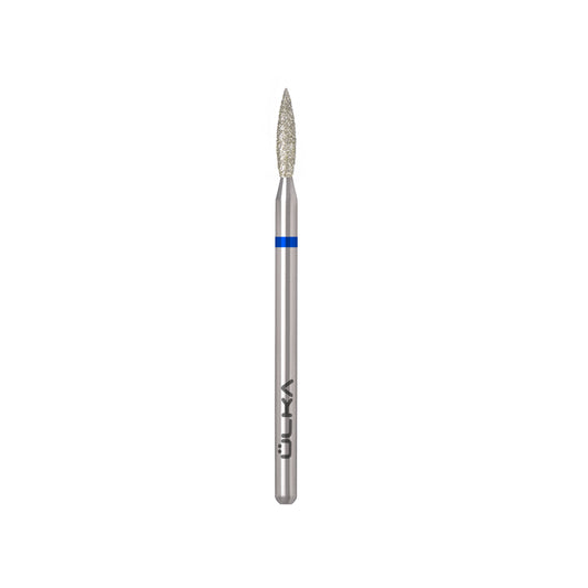 Fresa de diamante ULKA llama azul – cabeza de 2,1 mm, parte activa de 10 mm (F2110-M)