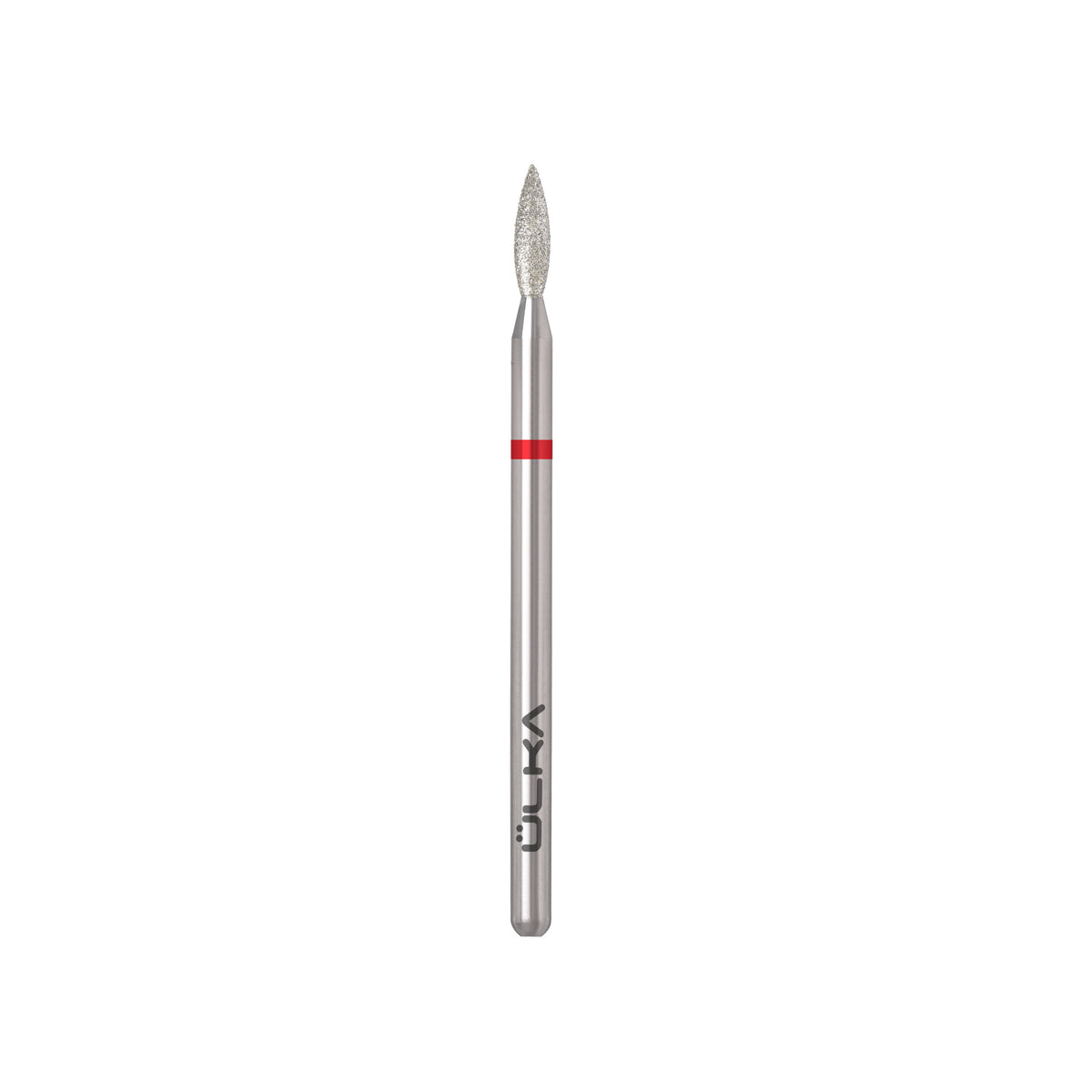 Fresa de diamante ULKA llama roja - cabeza de 2,1 mm, parte activa de 8 mm (F218-F)