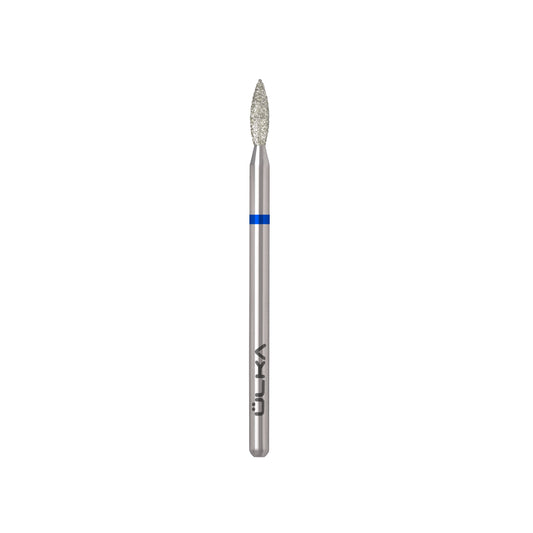 Fresa de diamante ULKA llama azul - cabeza de 2,3 mm, parte activa de 8 mm (F238-M)