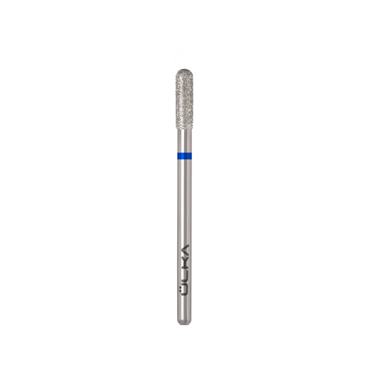 Fresa de diamante ULKA cilindro redondeado azul – cabeza de 3 mm, parte activa de 10 mm (C310-M)