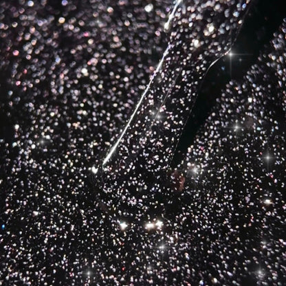 BIBLIOTEKA Esmalte reflectante Nº 01 Blacklight — Negro, 10 ml