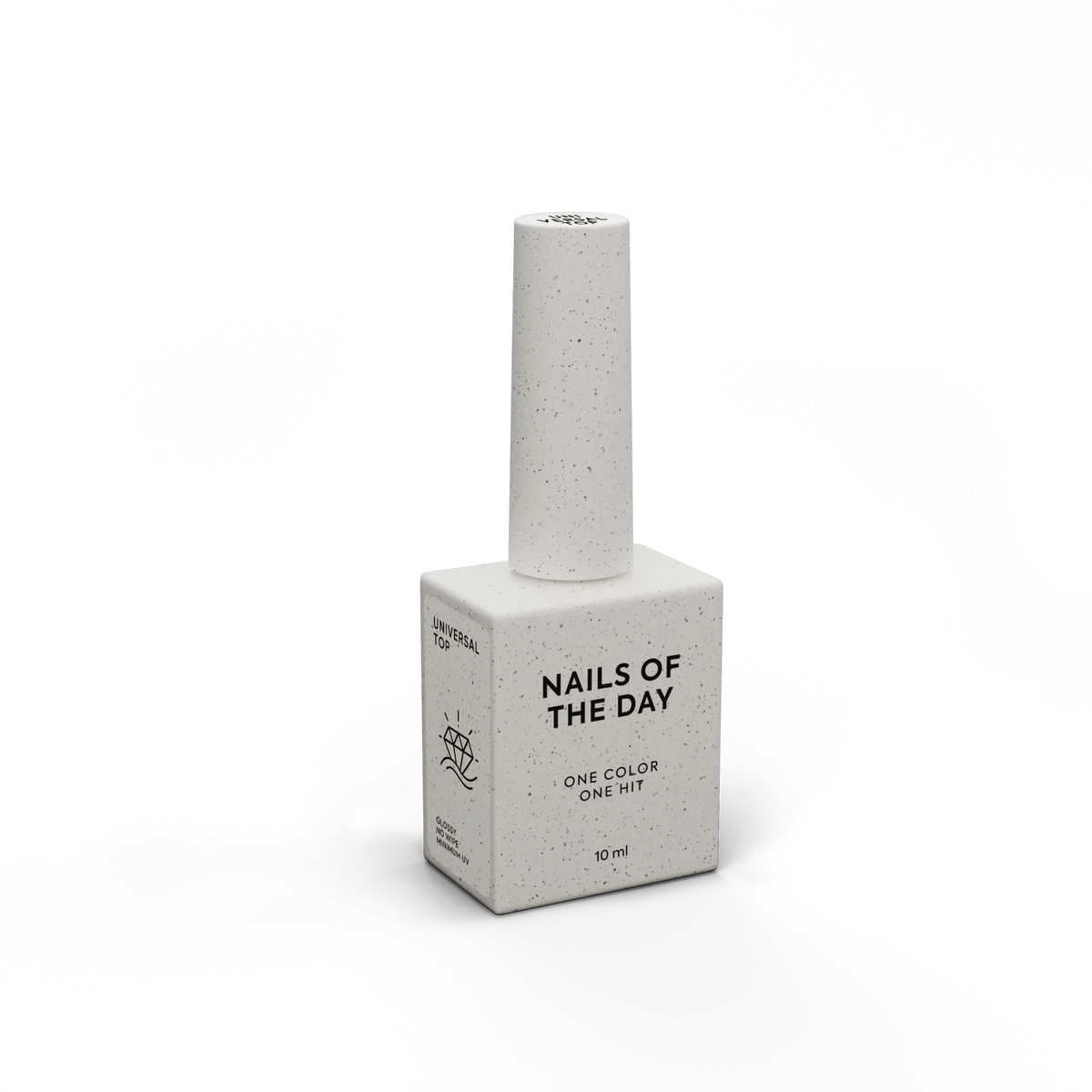 NAILSOFTHEDAY Universal Top — top coat brillante sin capa pegajosa con filtros UV mínimos, 10 ml
