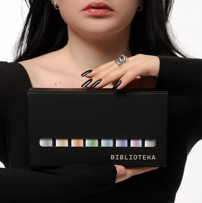 BIBLIOTEKA  Set de esmaltes Cat Eye RAYS № 09-16