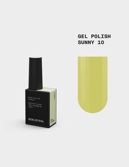 BIBLIOTEKA Esmalte Nº 10 Sunny — Amarillo, 10 ml