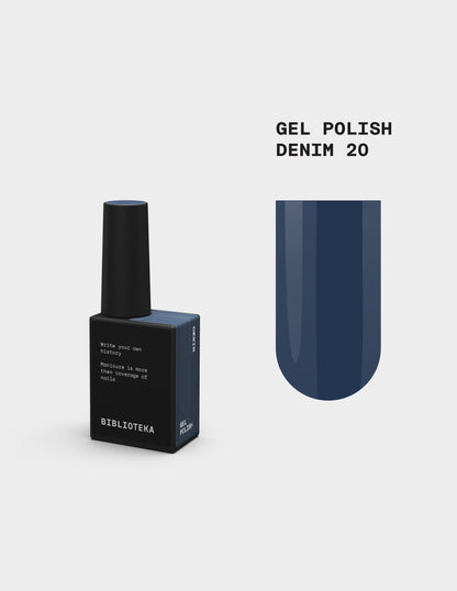 BIBLIOTEKA Esmalte № 20 Denim, 10 ml