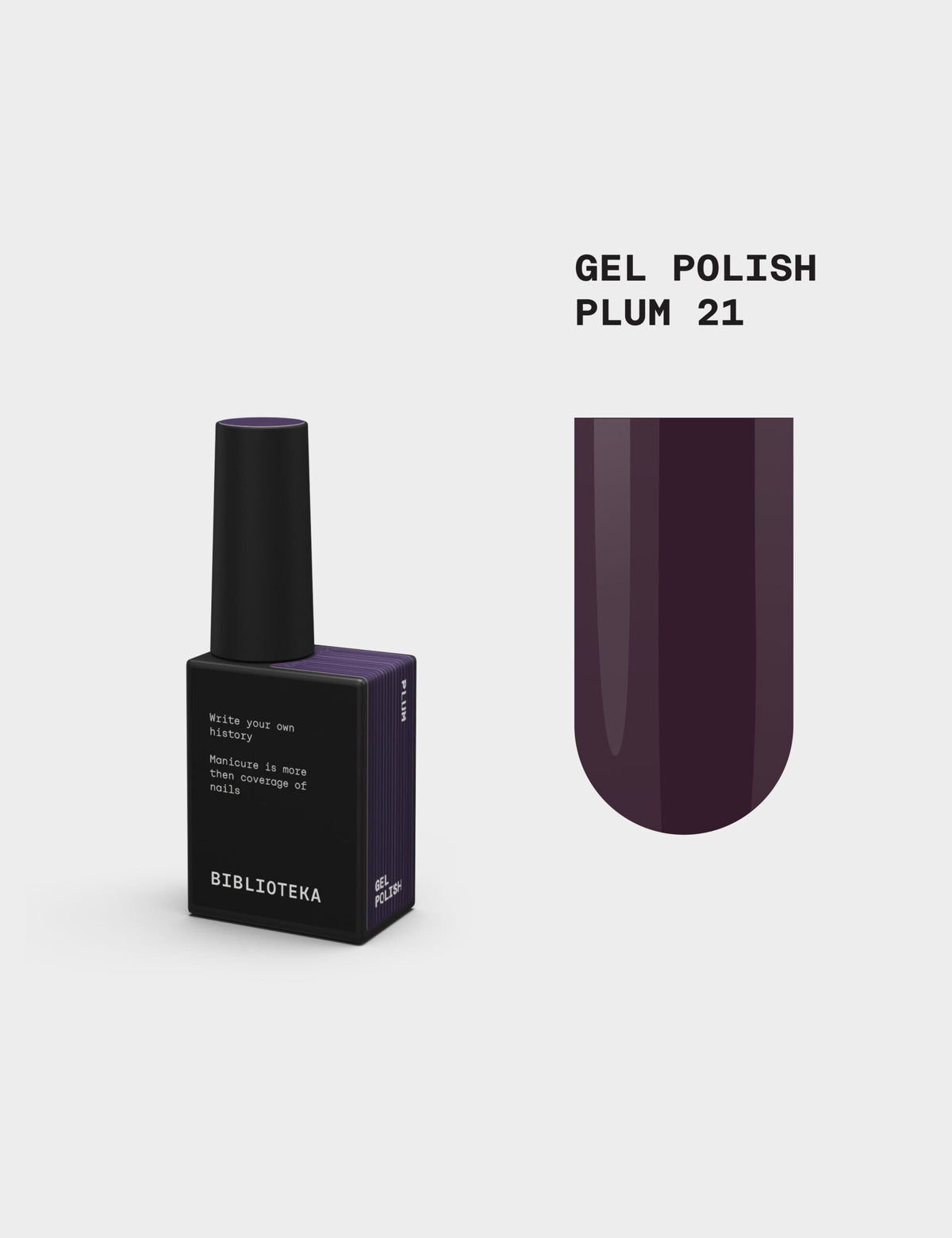 BIBLIOTEKA Esmalte № 21 Plum, 10 ml