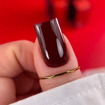 BIBLIOTEKA Esmalte Nº 48 Mahogany – Rojo marrón oscuro, 10 ml