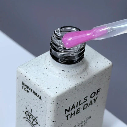 NAILSOFTHEDAY Universal Top — top coat brillante sin capa pegajosa con filtros UV mínimos, 10 ml