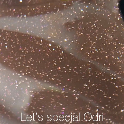 NAILSOFTHENIGHT Let's Special Odri: esmalte semipermanente reflectante de cereza cálido que cubre una capa, 10 ml