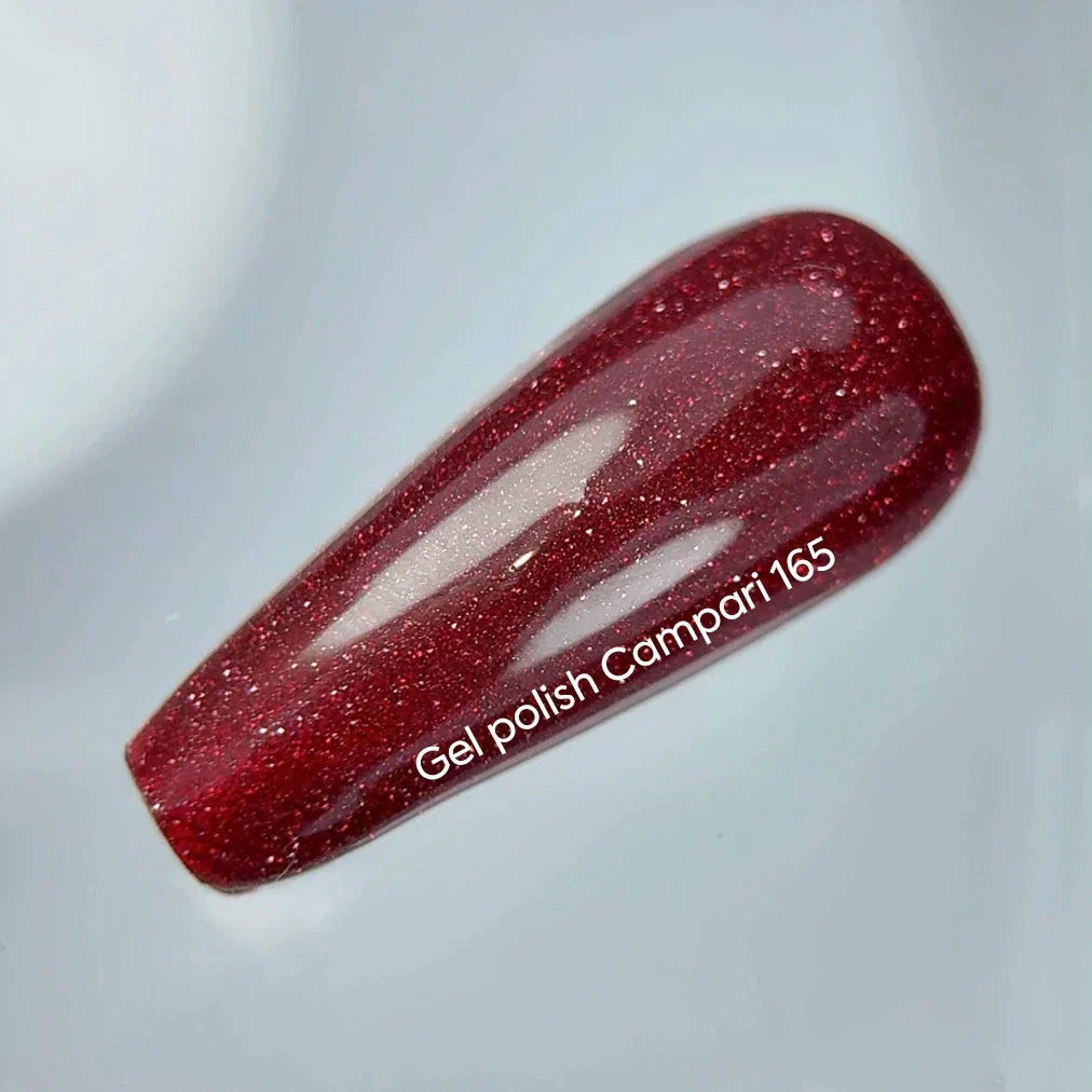 NAILSOFTHEDAY Gel Polish Campari — esmalte semipermanente rojo reflectante, 10 ml