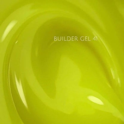 NAILSOFTHEDAY Builder Gel 41 — gel amarillo limón intenso para extensiones de uñas, 15 ml