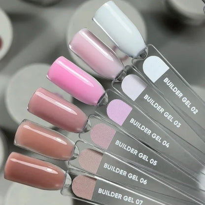 NAILSOFTHEDAY Builder Gel 01 — gel transparente para extensiones de uñas, 15 ml