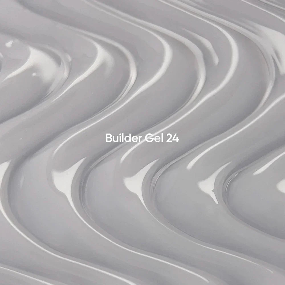 NAILSOFTHEDAY Builder Gel 24 — gel lechoso con velo rosado para extensiones de uñas, 15 ml