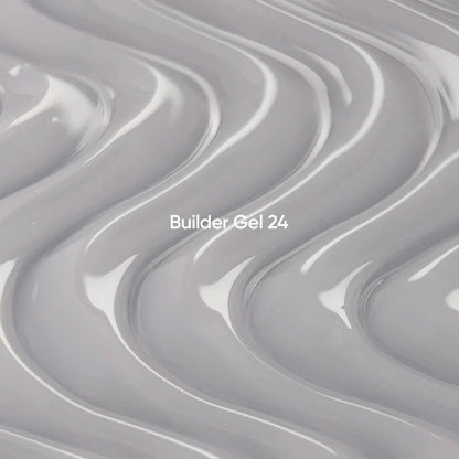 NAILSOFTHEDAY Builder Gel 24 — gel lechoso con velo rosado para extensiones de uñas, 15 ml