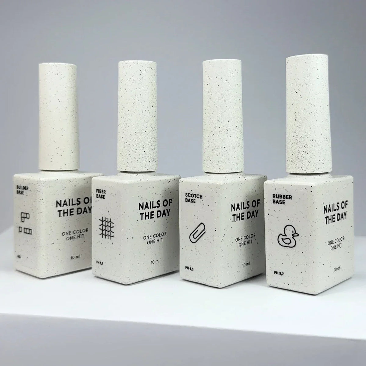 NAILSOFTHEDAY Rubber Base – base de caucho para uñas, 10 ml