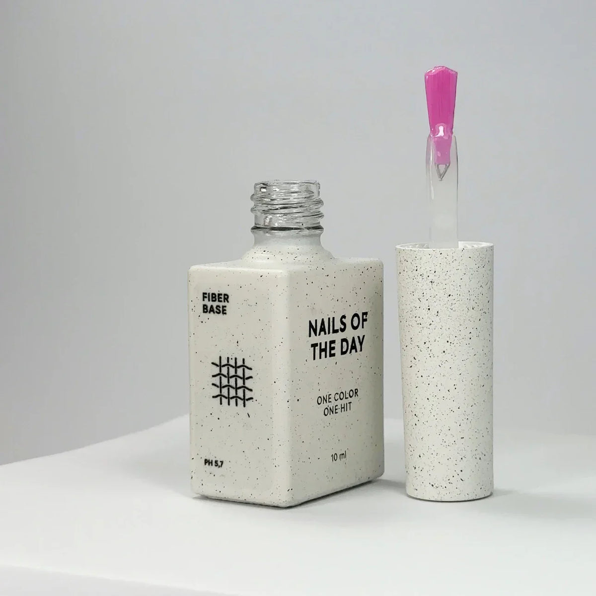 NAILSOFTHEDAY Fiber base – base para uñas con fibras de nailon, 10 ml